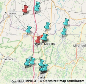 Mappa Via Ponte Catena, 41016 Novi di Modena MO, Italia (8.83)