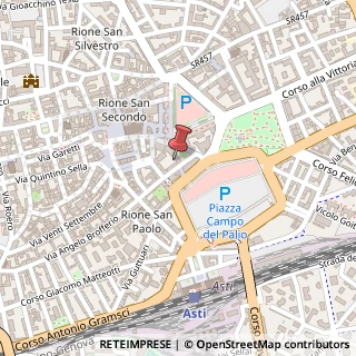 Mappa Piazza Libertà, 18, 14100 Asti, Asti (Piemonte)