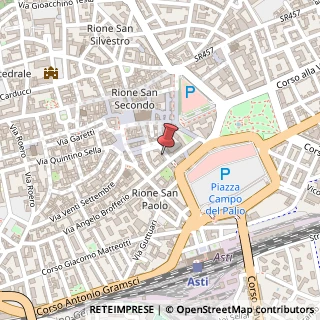 Mappa Via Nino Costa, 6, 14100 Asti, Asti (Piemonte)