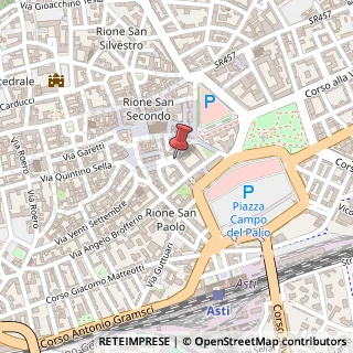 Mappa Piazza Astesano, 5, 14100 Asti, Asti (Piemonte)