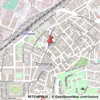 Mappa Via Matteo Bandello, 5, 15057 Tortona, Alessandria (Piemonte)