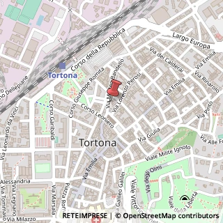 Mappa Via Matteo Bandello, 1, 15057 Tortona, Alessandria (Piemonte)