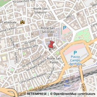 Mappa Via C. Benso di Cavour, 66, 14100 Asti, Asti (Piemonte)