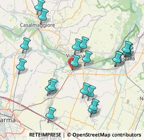 Mappa Via M. L. King, 42041 Brescello RE, Italia (8.8425)