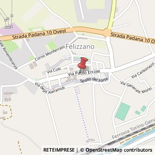 Mappa Via Ercole Paolo, 66, 15023 Felizzano, Alessandria (Piemonte)