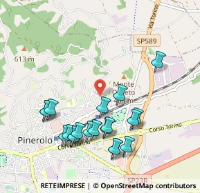 Mappa Via Carlo Cattaneo, 10064 Pinerolo TO, Italia (1.0285)