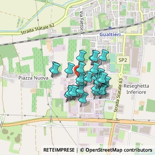 Mappa Via Fattori, 42044 Gualtieri RE, Italia (0.29655)