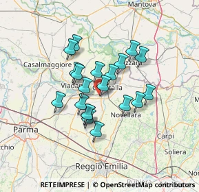 Mappa Via Fattori, 42044 Gualtieri RE, Italia (10.4585)