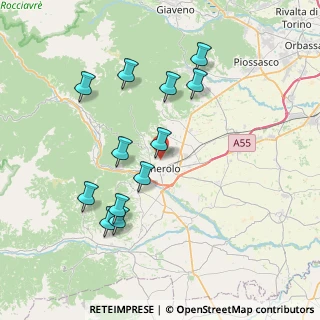 Mappa Via Trombotto, 10064 Pinerolo TO, Italia (7.59083)