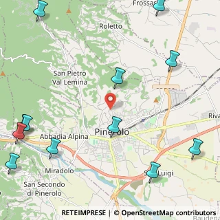 Mappa Via Trombotto, 10064 Pinerolo TO, Italia (3.28333)