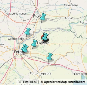Mappa Via Cavour, 44034 Copparo FE, Italia (7.24417)