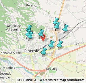 Mappa Via San Luca, 10064 Pinerolo TO, Italia (1.40818)