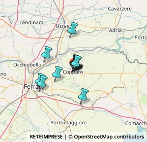 Mappa Via Garibaldi, 44034 Copparo FE, Italia (7.29)