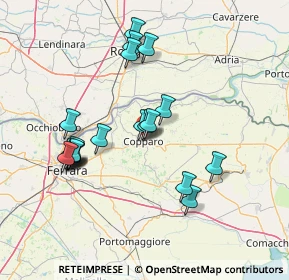 Mappa Via Garibaldi, 44034 Copparo FE, Italia (14.121)