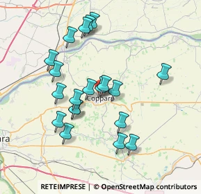 Mappa Piazza della Libertà, 44034 Copparo FE, Italia (6.869)