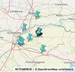 Mappa Piazza della Libertà, 44034 Copparo FE, Italia (7.98692)