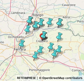 Mappa Piazza della Libertà, 44034 Copparo FE, Italia (11.0935)