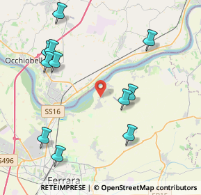 Mappa Via dei Calzolai, 44123 Francolino FE, Italia (4.70909)