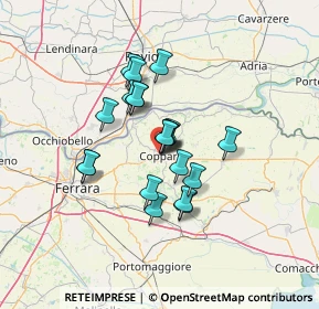 Mappa Via Marino Carletti, 44034 Copparo FE, Italia (9.947)