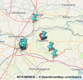 Mappa Via Marino Carletti, 44034 Copparo FE, Italia (12.715)