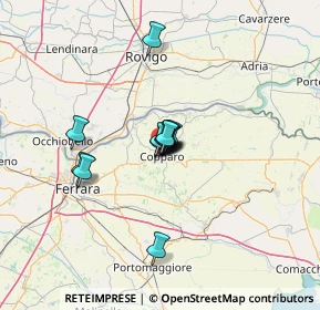 Mappa Via Marino Carletti, 44034 Copparo FE, Italia (7.54692)