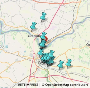 Mappa Via G. de Chirico, 45030 Occhiobello RO, Italia (6.33632)