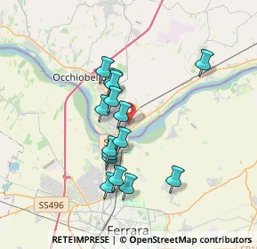 Mappa Via G. de Chirico, 45030 Occhiobello RO, Italia (3.04733)