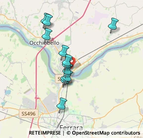 Mappa Via G. de Chirico, 45030 Occhiobello RO, Italia (3.0125)