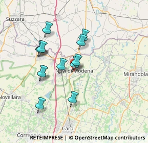 Mappa Viale Martiri della Libertà, 41016 Novi di Modena MO, Italia (6.33538)