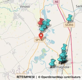 Mappa SP 142 KM. 17+810, 10041 Carignano TO (4.6095)