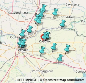 Mappa Vicolo Antonio Pacinotti, 44034 Copparo FE, Italia (13.725)