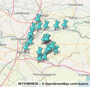 Mappa Vicolo Luigi Galvani, 44034 Copparo FE, Italia (9.744)