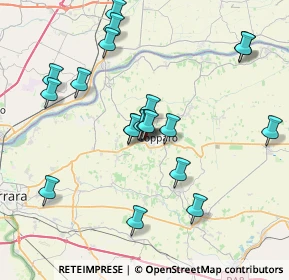 Mappa Vicolo Antonio Pacinotti, 44034 Copparo FE, Italia (7.6935)