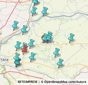 Mappa Vicolo Antonio Pacinotti, 44034 Copparo FE, Italia (8.799)