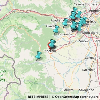 Mappa Via Caprilli, 10064 Pinerolo TO, Italia (18.44474)