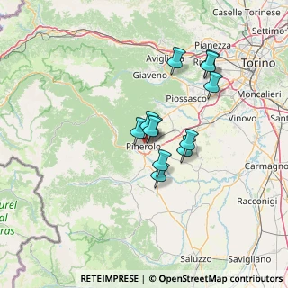 Mappa Via Caprilli, 10064 Pinerolo TO, Italia (10.39083)