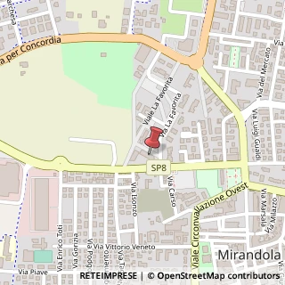 Mappa Via G. Agnini, 72, 41037 Mirandola, Modena (Emilia Romagna)