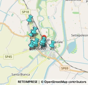 Mappa Supermercati B2 Bondeno, 44012 Bondeno FE, Italia (1.04308)