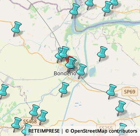 Mappa Supermercati B2 Bondeno, 44012 Bondeno FE, Italia (5.5615)