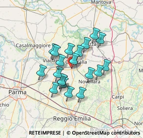 Mappa Via XXV Aprile, 42044 Gualtieri RE, Italia (10.4345)