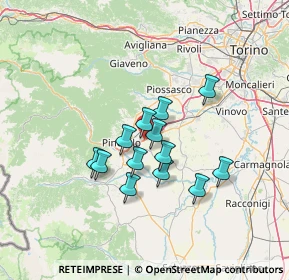 Mappa Via Del Valentino, 10064 Pinerolo TO, Italia (10.38769)
