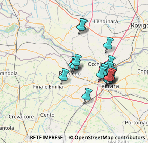 Mappa Via Madonna della Pioppa, 44012 Bondeno FE, Italia (11.418)