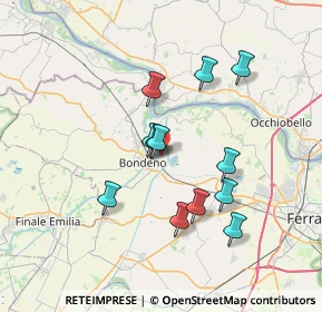 Mappa Via Madonna della Pioppa, 44012 Bondeno FE, Italia (6.23083)