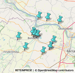 Mappa Via Madonna della Pioppa, 44012 Bondeno FE, Italia (5.59357)