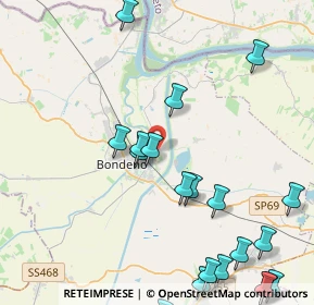 Mappa Via Madonna della Pioppa, 44012 Bondeno FE, Italia (5.5565)