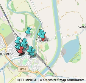 Mappa Via Madonna della Pioppa, 44012 Bondeno FE, Italia (1.026)