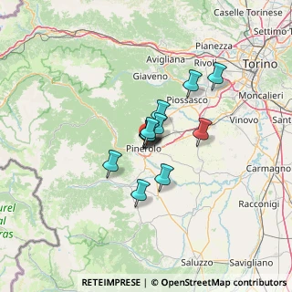 Mappa Via Matteo Bandello, 10064 Pinerolo TO, Italia (7.96167)