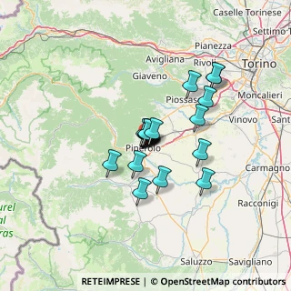 Mappa Via Matteo Bandello, 10064 Pinerolo TO, Italia (8.4965)