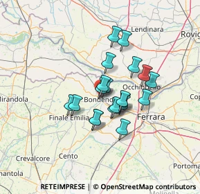 Mappa Viale Giacomo Matteotti, 44012 Bondeno FE, Italia (9.669)