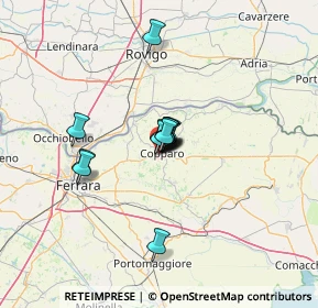 Mappa Viale Colombo, 44034 Copparo FE, Italia (7.48231)